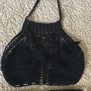 Halter crochet bikini